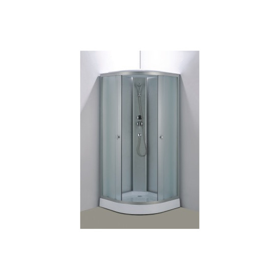 Душевая кабина Loranto 90x90 см CS-981TM/W-90, хром/прозрачное - фото 2