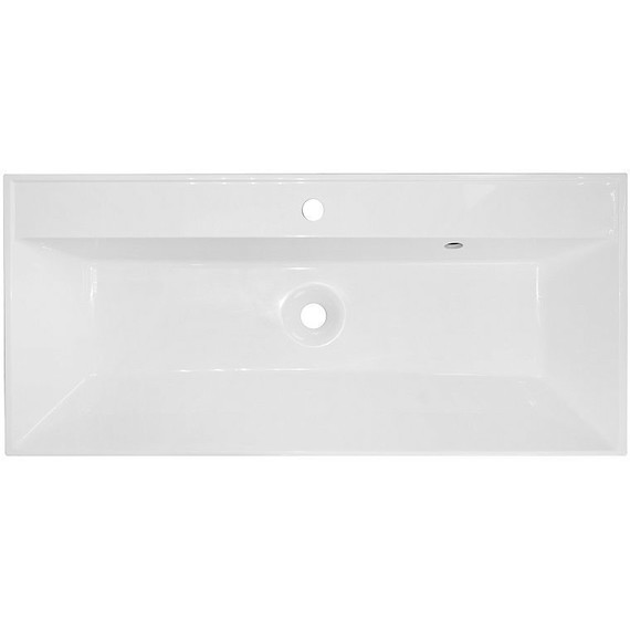 Тумба подвесная с раковиной Azario Zena 100/2 100 см CS00096981, белый глянцевый - фото 5