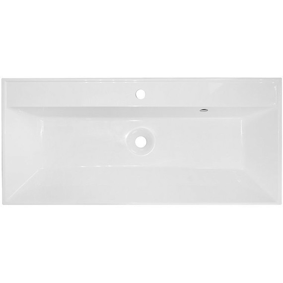 Тумба подвесная с раковиной Azario Zena 100/2 100 см CS00097709, белый глянцевый - фото 5