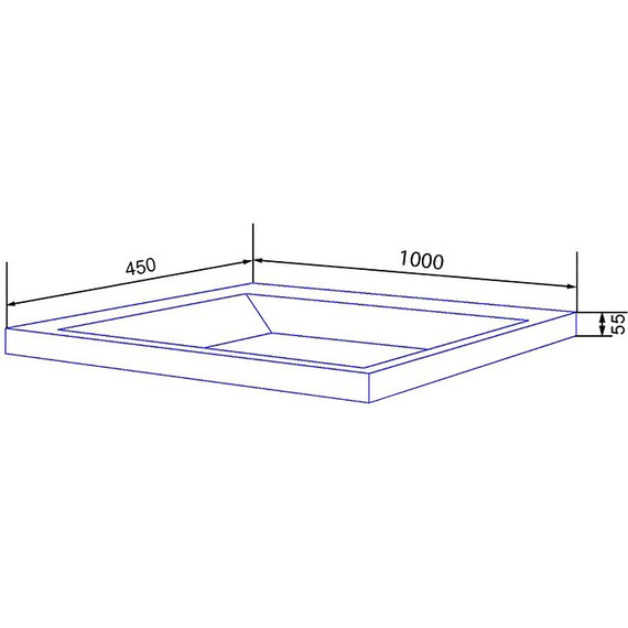 Тумба подвесная с раковиной Azario Zena 100/2 100 см CS00097710, серый - фото 6
