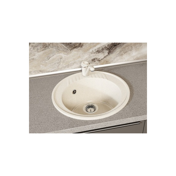 Кухонная мойка Azario Solo CS00105232, бежевый - фото 2