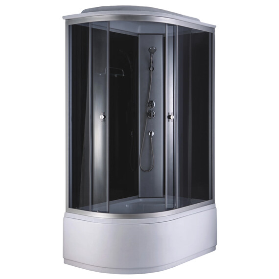 Душевая кабина Loranto 120х80 см CS-887EATM/B-120 R, хром/прозрачное - фото 