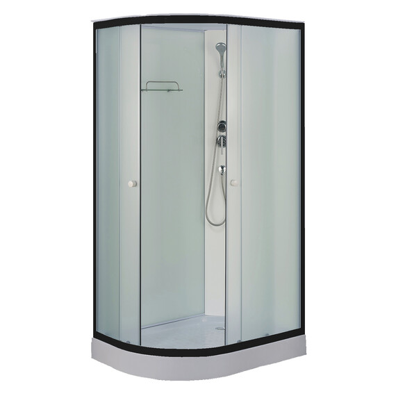 Душевая кабина Loranto 120x80 см CS-877EBTM/W-120 R, чёрный/прозрачное - фото 
