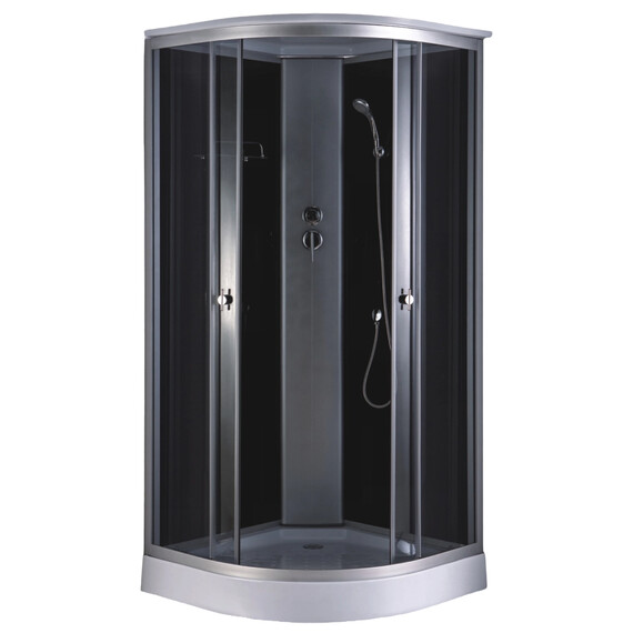 Душевая кабина Loranto 90x90 см CS-881EA13TM/B-90, хром/прозрачное - фото 
