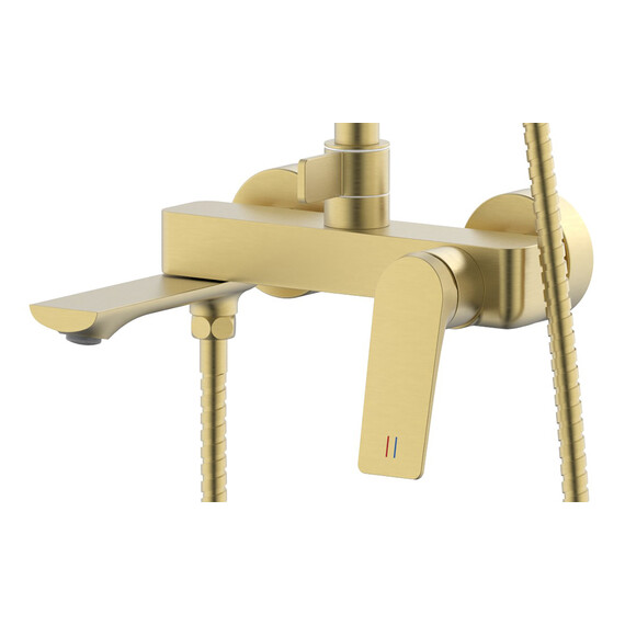 Душевая стойка Azario Lursy AZ-K2349MG, золото матовое - фото 2