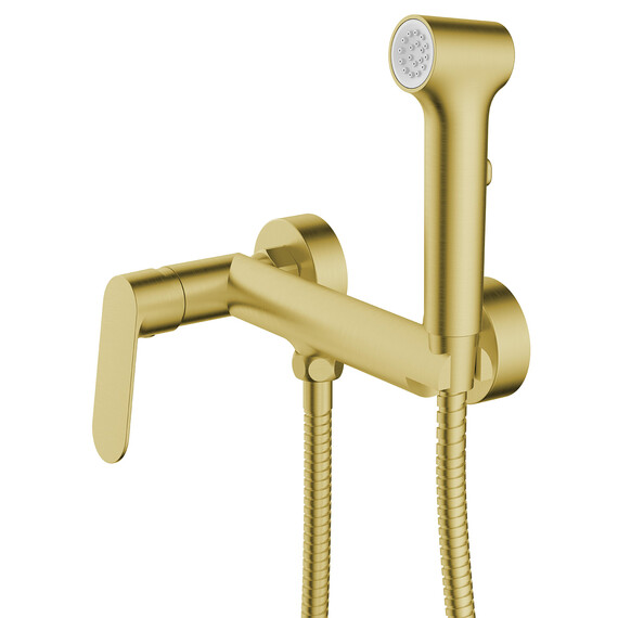 Набор для гигиенического душа Azario Alanti AZ-K2532MG, золото матовое - фото 