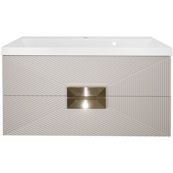 Тумба подвесная с раковиной Azario Zena 80/2 80 см CS00097029, кашемир - фото 4