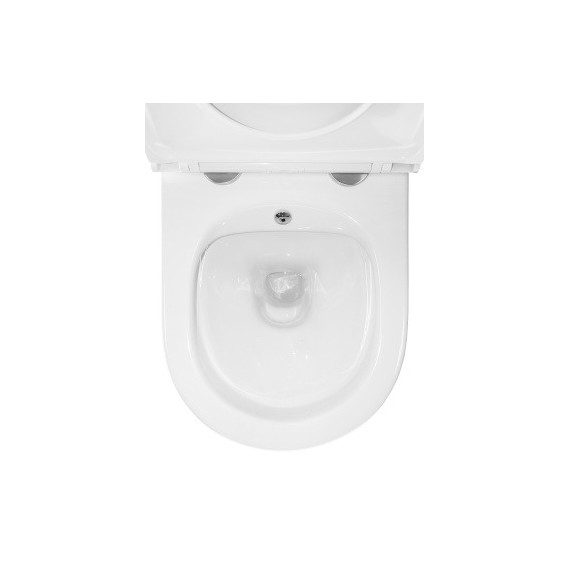 Унитаз-биде подвесной безободковый Azario Grado AZ-046E-NR с тонкой крышкой микролифт (система смыва Торнадо) - фото 8