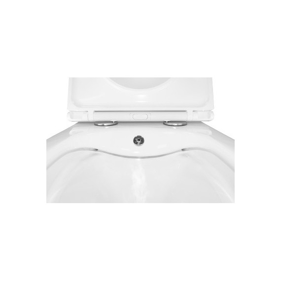 Унитаз-биде подвесной безободковый Azario Grado AZ-046E-NR с тонкой крышкой микролифт (система смыва Торнадо) - фото 9