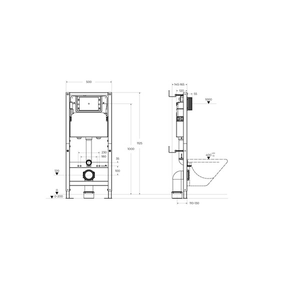 Инсталляция для подвесного унитаза BelBagno BB-109-M-C - фото 4