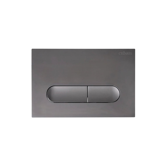 Кнопка смыва Cezares Liner LINER-BTN-GM, оружейная сталь - фото 