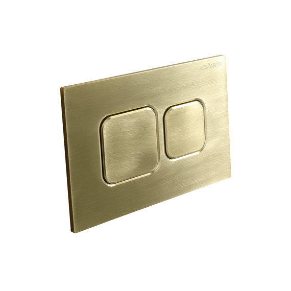 Кнопка смыва Cezares Pneumatic PN2-BTN-BORO, брашированное золото - фото 2