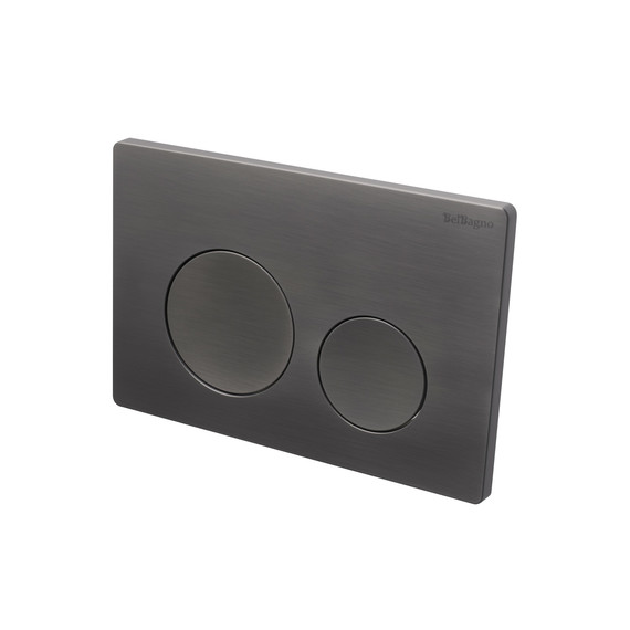 Кнопка смыва BelBagno BB-03C-GM, оружейная сталь - фото 3