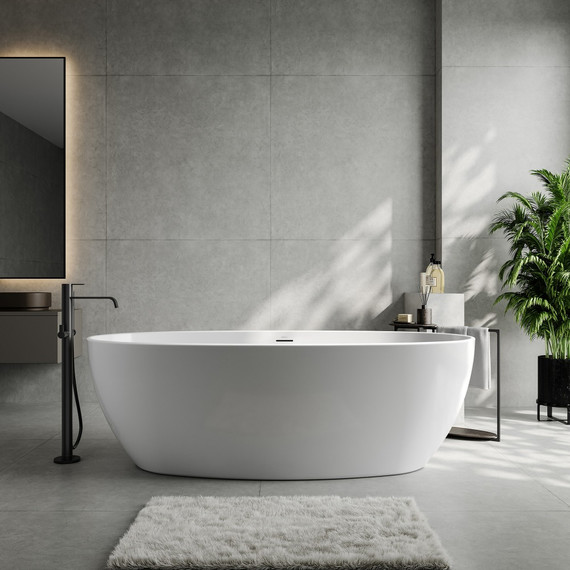 Ванна отдельностоящая Abber 186x88,5 см AB9504 - фото 5