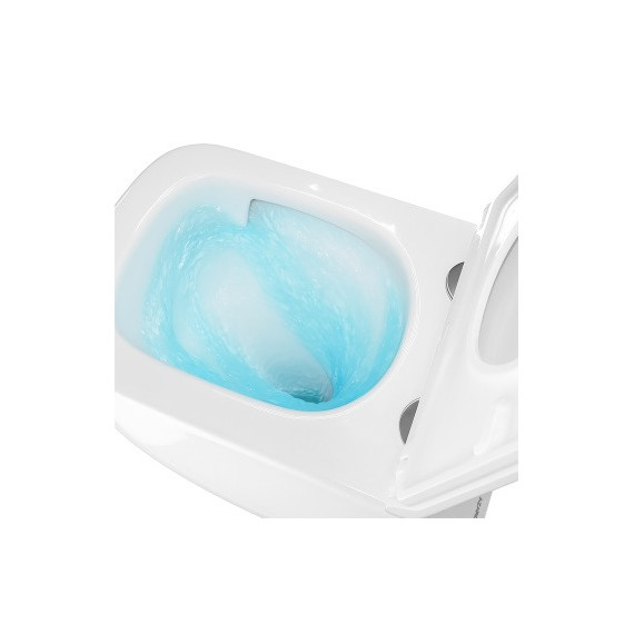 Унитаз подвесной безободковый Azario FOTE AZ-116-UQ3 с тонкой крышкой микролифт (Система смыва торнадо) - фото 10