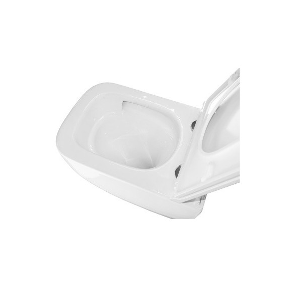 Унитаз подвесной безободковый Azario FOTE AZ-116-UQ3 с тонкой крышкой микролифт (Система смыва торнадо) - фото 4