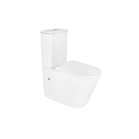 Унитаз-компакт безободковый Azario LANDER AZ-1257A с крышкой микролифт (система смыва Торнадо) - фото 4