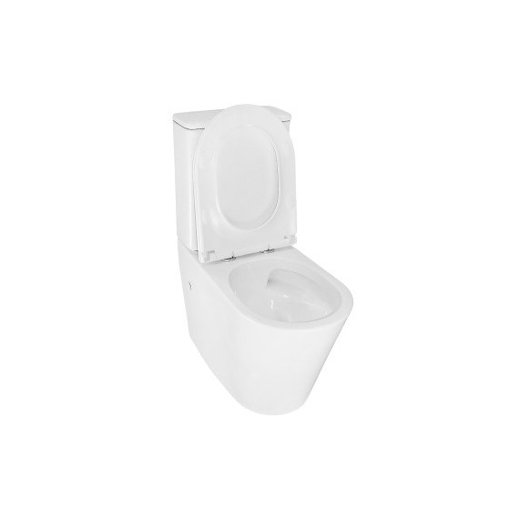 Унитаз-компакт безободковый Azario LANDER AZ-1257A с крышкой микролифт (система смыва Торнадо) - фото 5