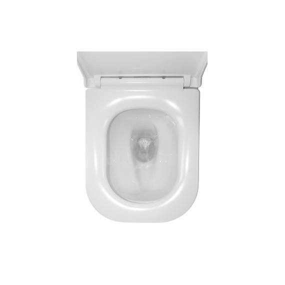 Унитаз-компакт безободковый Azario RIANO AZ-1305A с крышкой микролифт (система смыва Торнадо) - фото 11