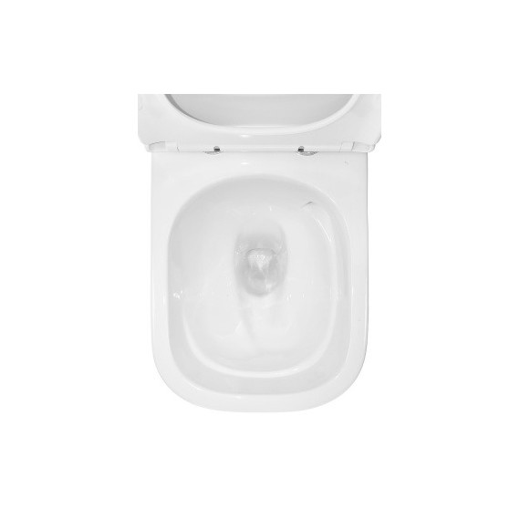 Унитаз-компакт безободковый Azario RIANO AZ-1305A с крышкой микролифт (система смыва Торнадо) - фото 8