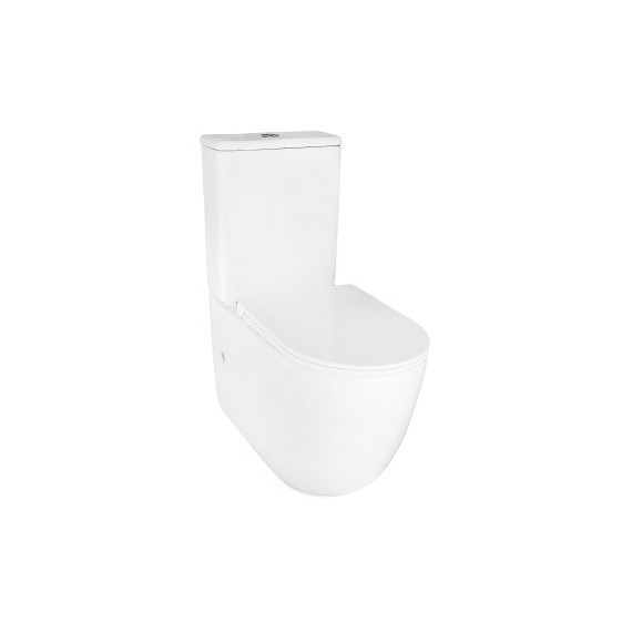 Унитаз-компакт безободковый Azario RIANO AZ-1307A с крышкой микролифт (система смыва Торнадо) - фото 4