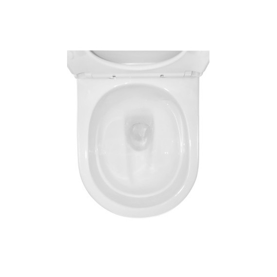 Унитаз-компакт безободковый Azario RIANO AZ-1307A с крышкой микролифт (система смыва Торнадо) - фото 9