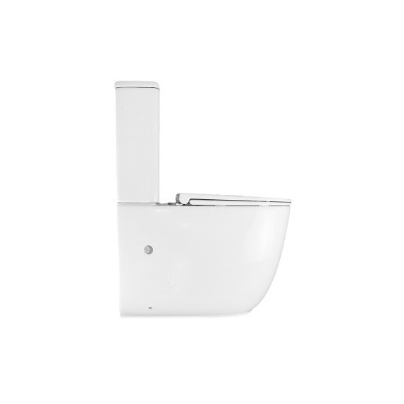 Унитаз-компакт безободковый Azario RIANO AZ-1307A с крышкой микролифт (система смыва Торнадо) - фото 2