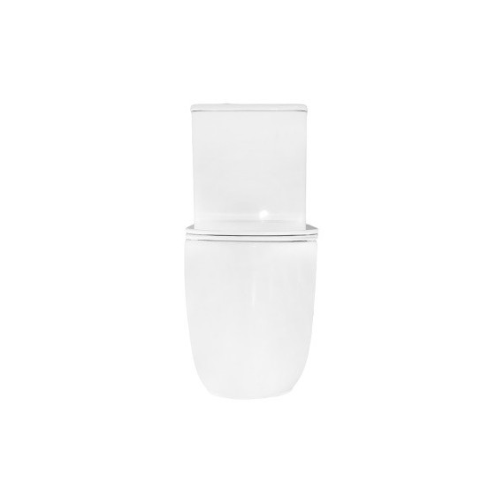 Унитаз-компакт безободковый Azario RIANO AZ-1307A с крышкой микролифт (система смыва Торнадо) - фото 3