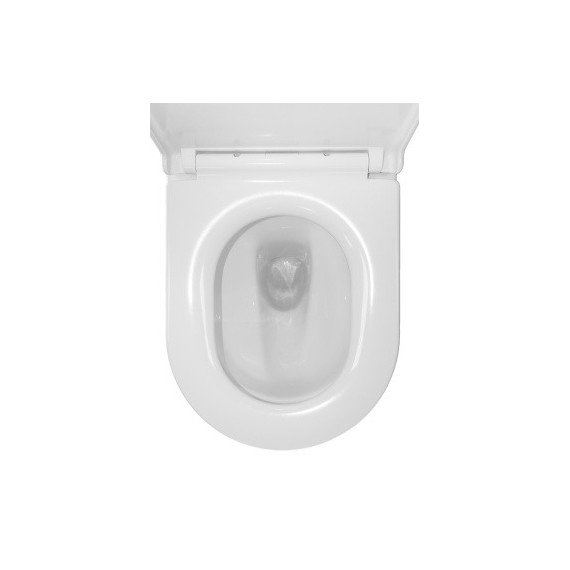 Унитаз-компакт безободковый Azario RIANO AZ-1307A с крышкой микролифт (система смыва Торнадо) - фото 8