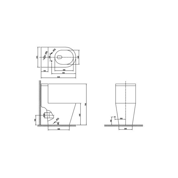 Унитаз-моноблок безободковый Azario Prime AZ-1363OP с тонкой крышкой микролифт - фото 15