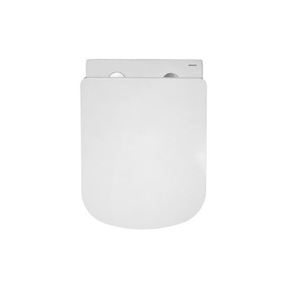 Унитаз подвесной безободковый Azario Vesper AZ-1373WH с тонкой крышкой микролифт (Система смыва торнадо) - фото 2