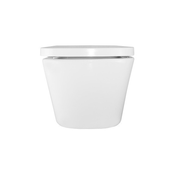 Унитаз подвесной безободковый Azario Vesper AZ-1373WH с тонкой крышкой микролифт (Система смыва торнадо) - фото 3