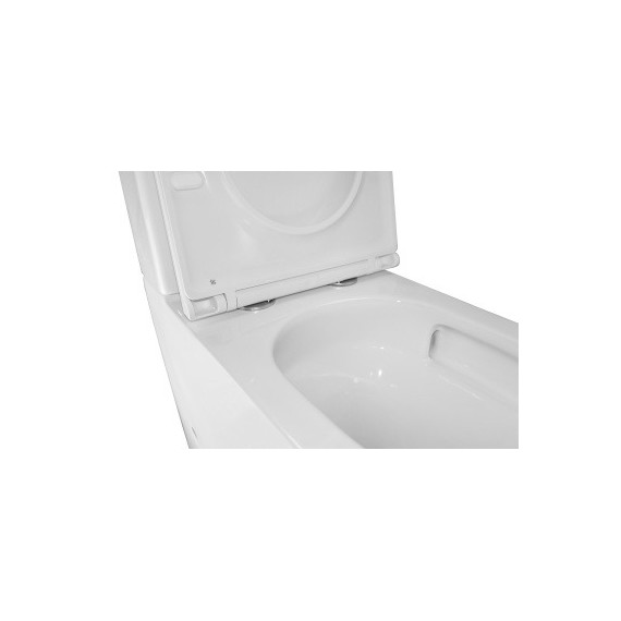 Унитаз-компакт безободковый Azario Margo AZ-2125-UQ1 с крышкой микролифт (система смыва Торнадо) - фото 12