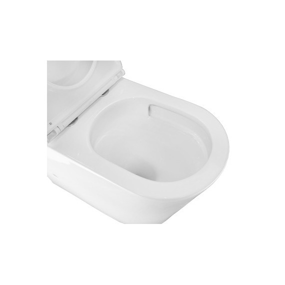 Унитаз-компакт безободковый Azario Margo AZ-2125-UQ1 с крышкой микролифт (система смыва Торнадо) - фото 7