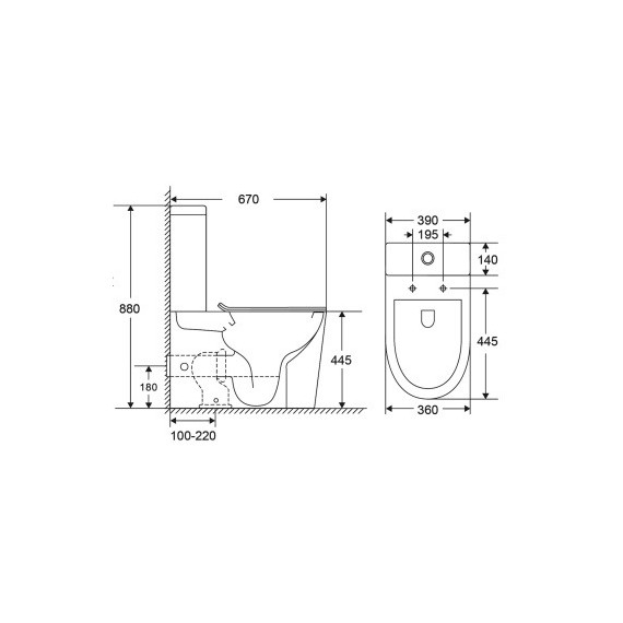 Унитаз-компакт безободковый Azario Margo AZ-2125-UQ1 с крышкой микролифт (система смыва Торнадо) - фото 15