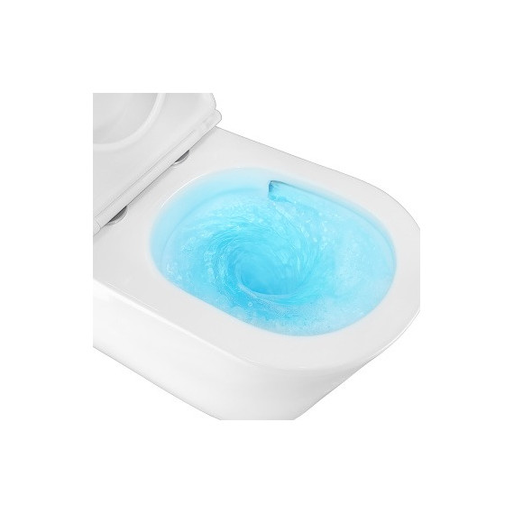 Унитаз-компакт безободковый Azario Margo AZ-2125-UQ1 с крышкой микролифт (система смыва Торнадо) - фото 8