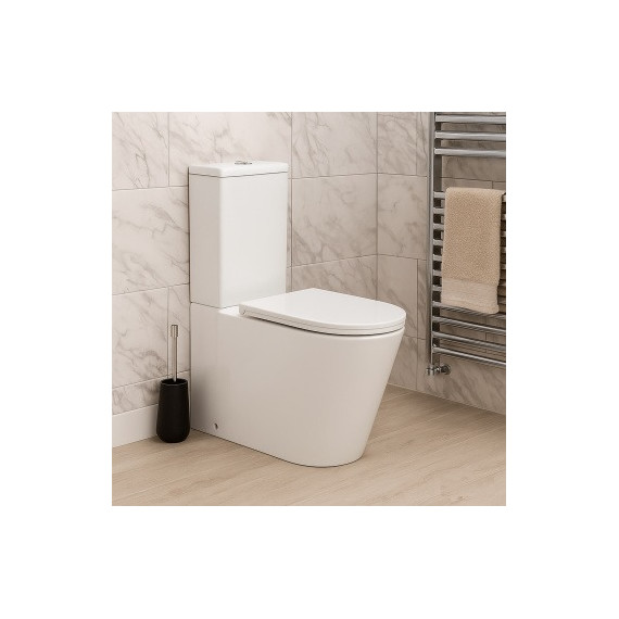 Унитаз-компакт безободковый Azario Margo AZ-2125-UQ1 с крышкой микролифт (система смыва Торнадо) - фото 14