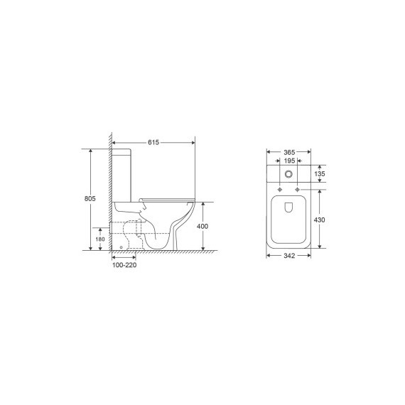 Унитаз-моноблок безободковый Azario VARO AZ-2171 с тонкой крышкой микролифт - фото 16