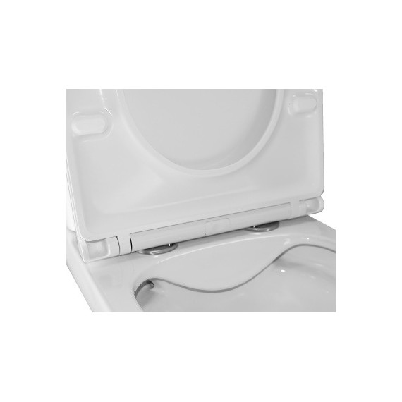 Унитаз-моноблок безободковый Azario VARO AZ-2171 с тонкой крышкой микролифт - фото 5