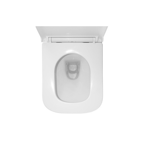 Унитаз-моноблок безободковый Azario VARO AZ-2171 с тонкой крышкой микролифт - фото 7