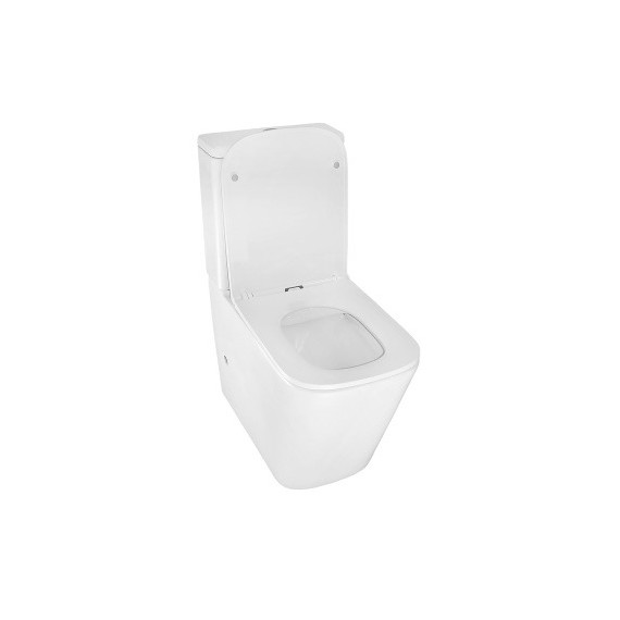 Унитаз-компакт безободковый Azario Quadro AZ-2175-1 с тонкой крышкой микролифт - фото 8