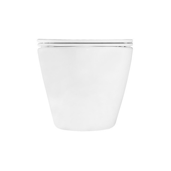 Унитаз подвесной безободковый Azario BONELLE AZ-2801E с тонкой крышкой микролифт (Система смыва торнадо) - фото 3