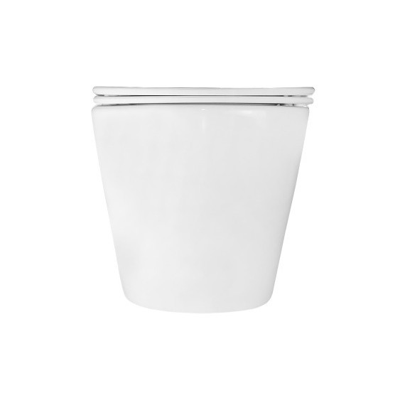 Унитаз подвесной безободковый Azario LANDER AZ-2802E с тонкой крышкой микролифт (Система смыва торнадо) - фото 4