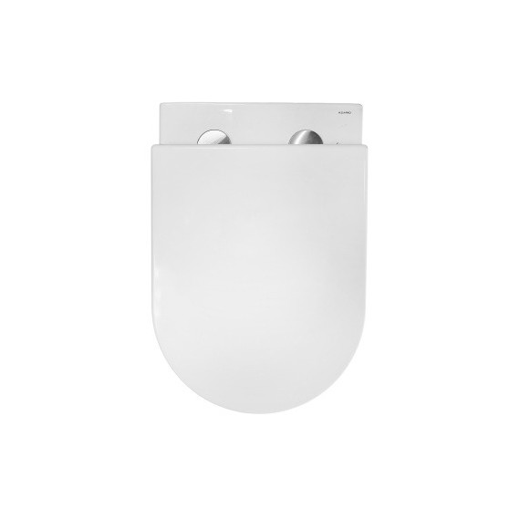 Унитаз подвесной безободковый Azario LANDER AZ-2802E с тонкой крышкой микролифт (Система смыва торнадо) - фото 2