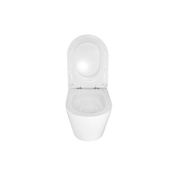 Унитаз подвесной безободковый Azario LANDER AZ-2802E с тонкой крышкой микролифт (Система смыва торнадо) - фото 10