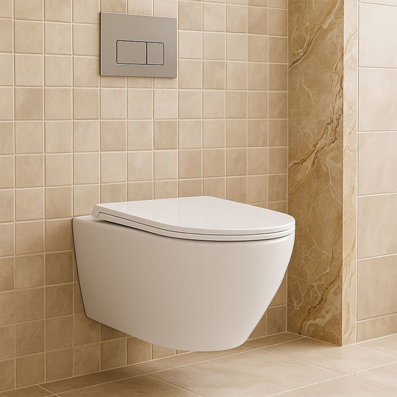 Инсталляция Azario New AZ-501A с подвесным безободковым унитазом Uno AZ-2380 - фото 12