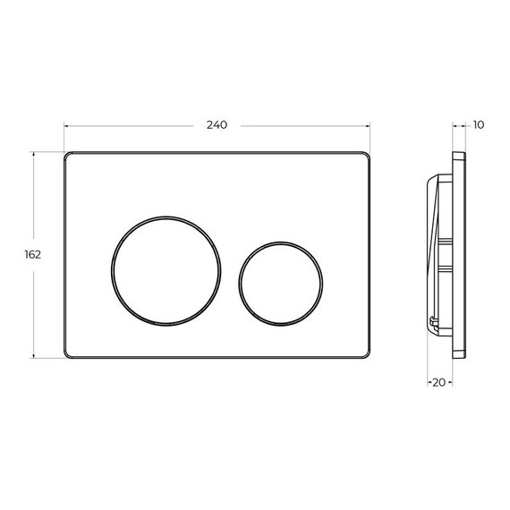Кнопка смыва BelBagno BB-03C-CRM - фото 4