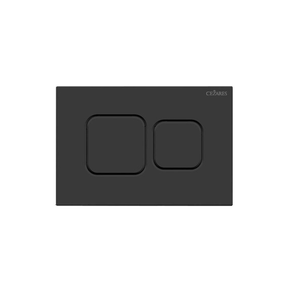 Кнопка смыва Cezares Pneumatic PN2-BTN-NOP, чёрный матовый - фото 