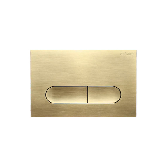Кнопка смыва Cezares Liner LINER-BTN-BORO, брашированное золото - фото 