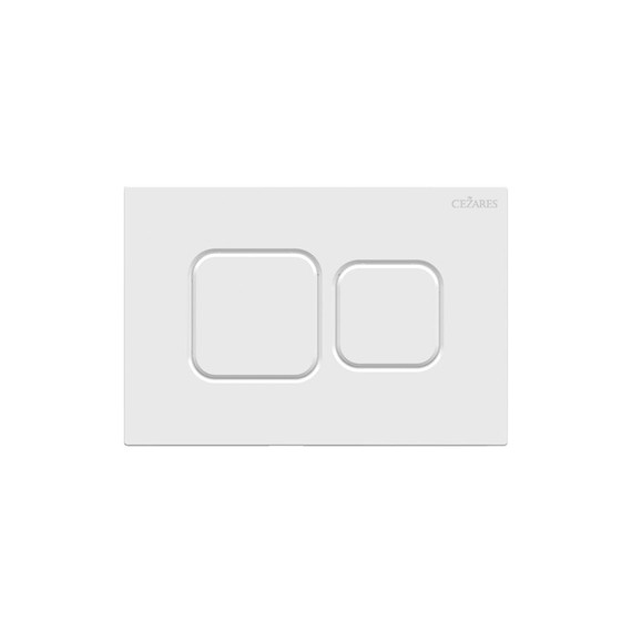 Кнопка смыва Cezares Pneumatic PN2-BTN-BL, белый глянцевый - фото 